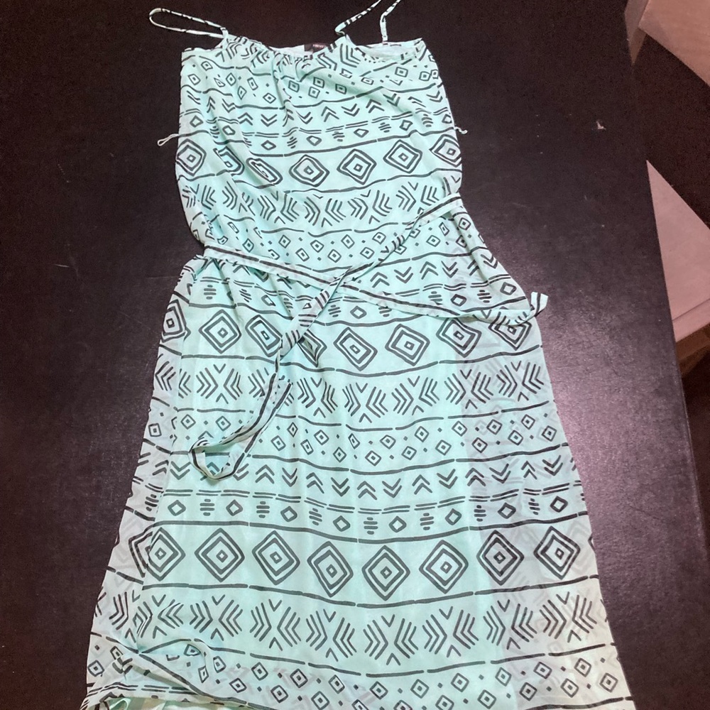 Forever 21 Mint Geometric Print Dress